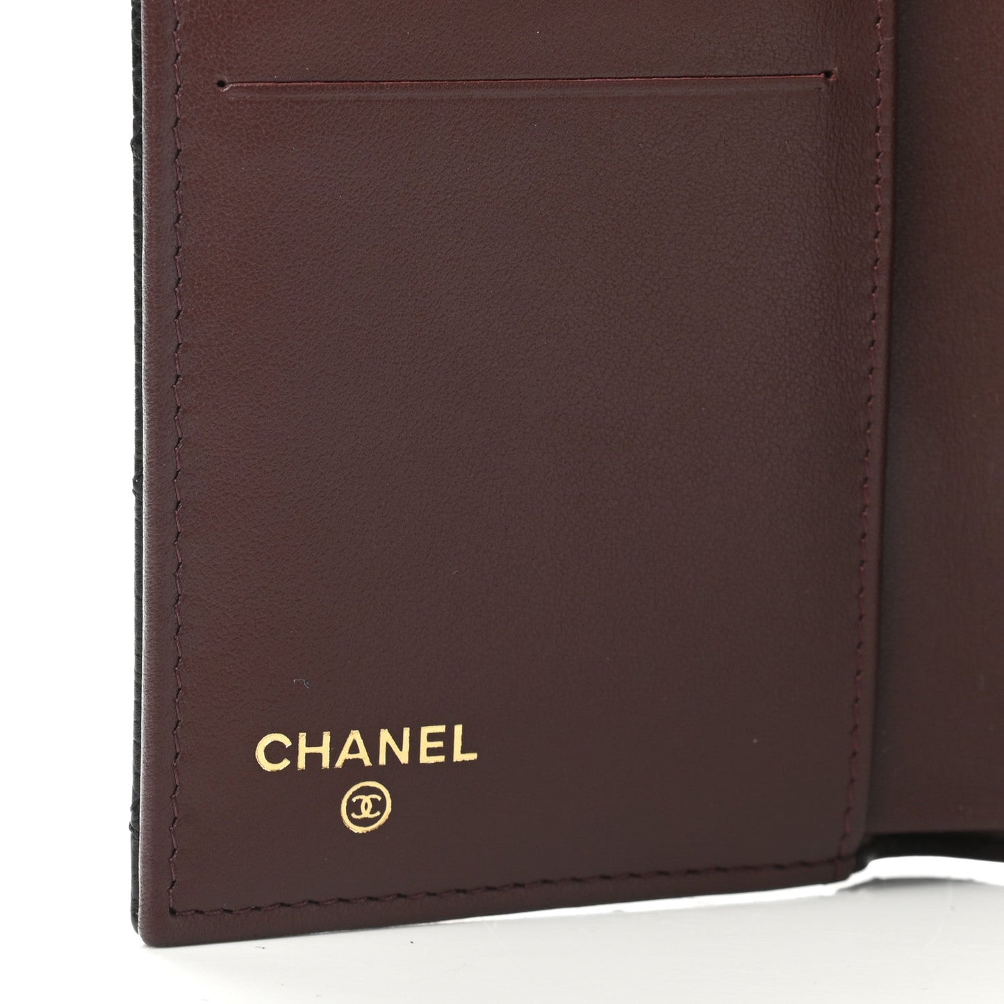 Caviar Quilted Medium Flap Wallet Black