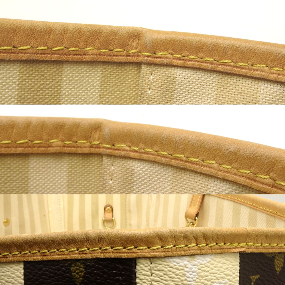 Louis Vuitton  Monogram Rayleur Neverfull MM Striped Tote Bag