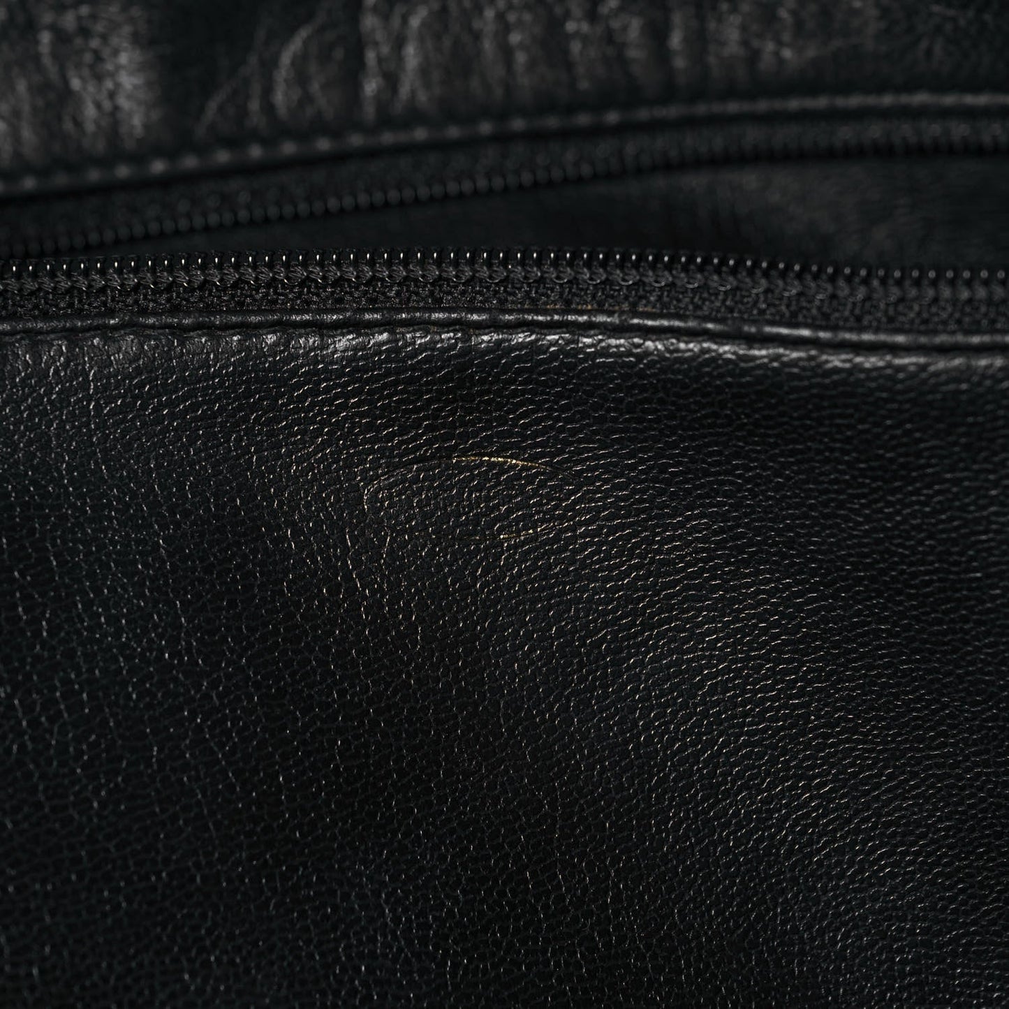 Lambskin Quilted Shopping Tote Black
