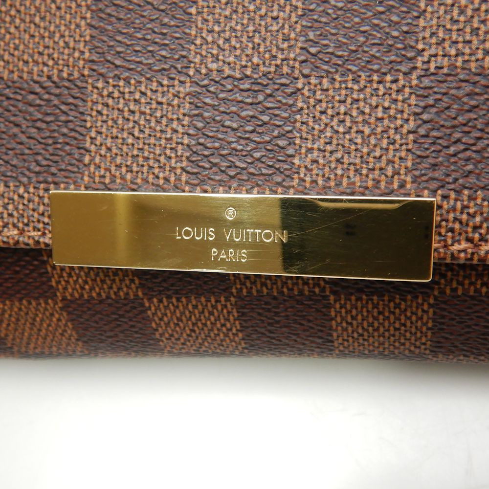 Louis Vuitton Damier Favorite PM Ebene 2WAY Bag Diagonal Brown