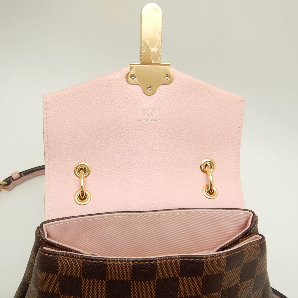 Louis Vuitton Damier Clapton Backpack Ebene Backpack Brown Pink