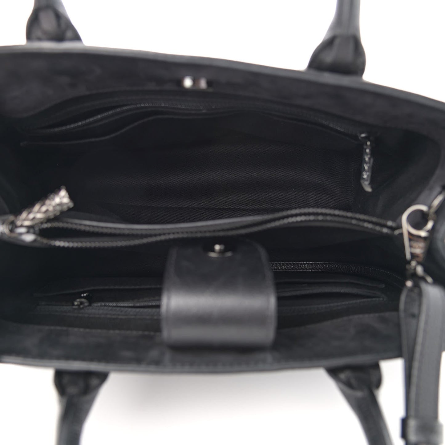 Chanel Grained Calfskin Suede Small Neo Executive Shopper Tote