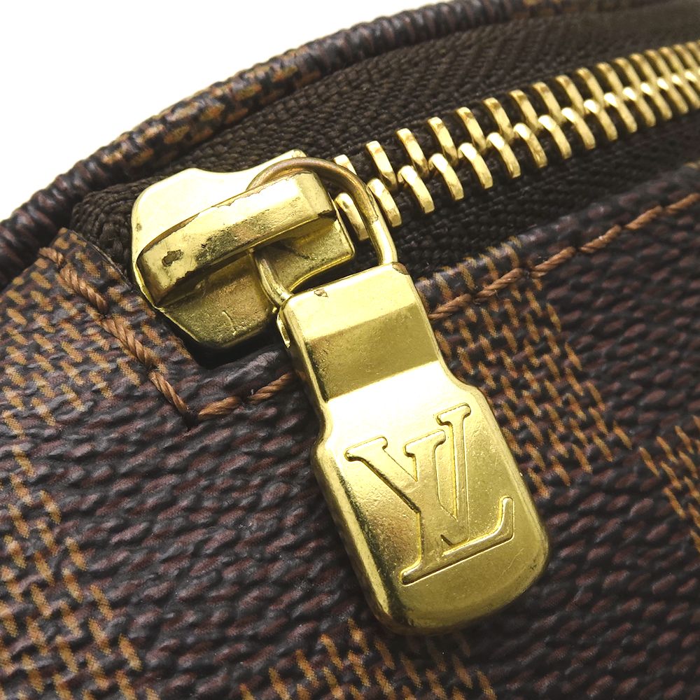 Louis Vuitton Damier Bum Bag Melville Ebene Waist Pouch Brown