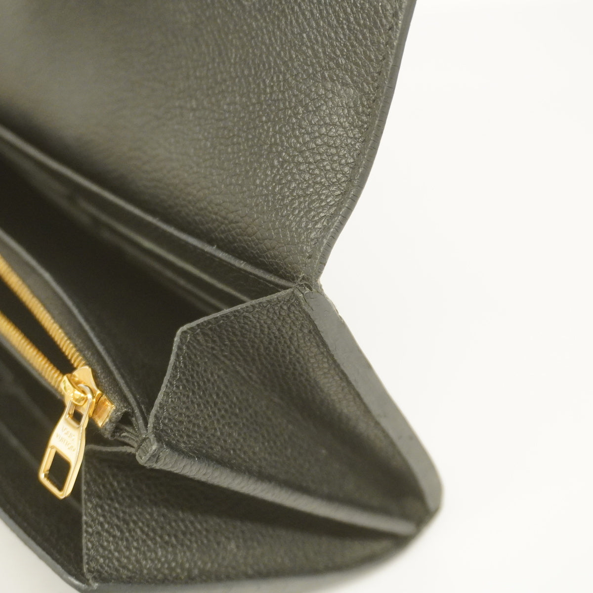 Louis Vuitton Bifold Long Wallet Monogram Implant Portefeuille Sarah Noir