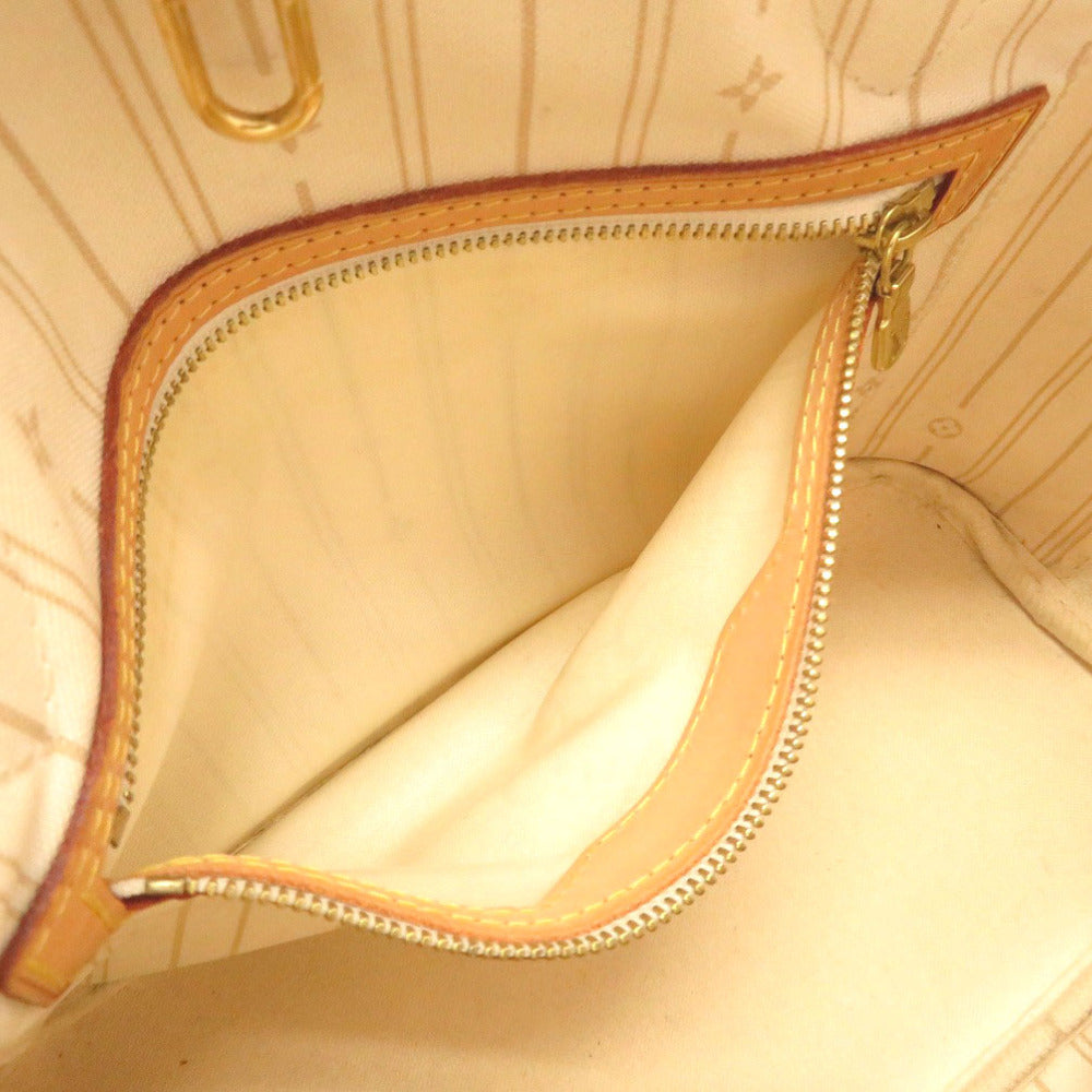 Louis Vuitton Damier Azur Neverfull PM Tote Bag white