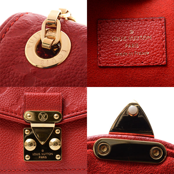 Louis Vuitton Saint Germain PM Chain Shoulder Bag Implant Cerise Red