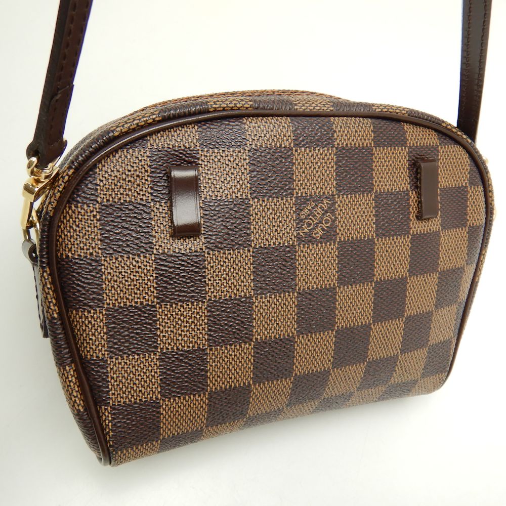Louis Vuitton Damier Pochette Ipanema Ebene Diagonal Shoulder 2WAY Brown