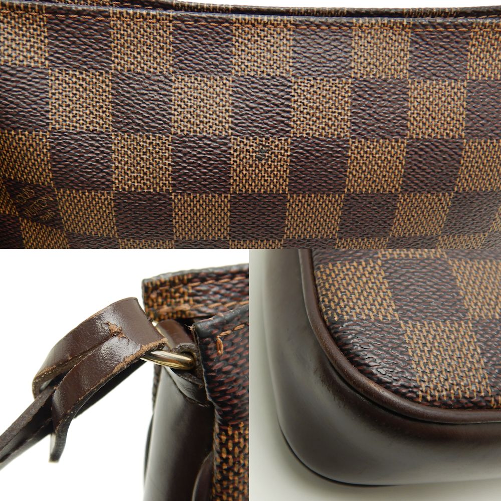 Louis Vuitton Damier Navona Ebene Handbag Brown Accessory Pouch