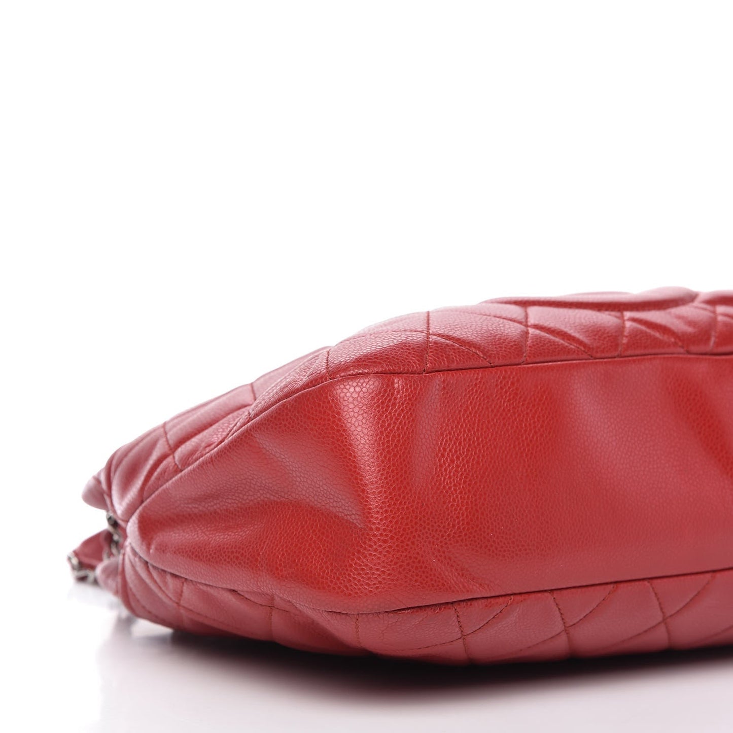 Chanel Caviar Quilted Timeless Cc Soft Tote Red