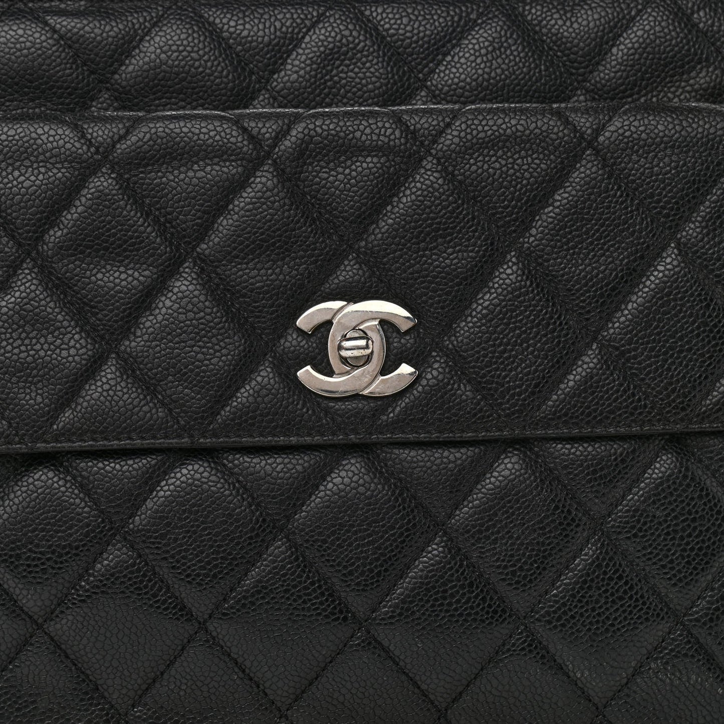 Chanel Caviar Quilted Flap Shoulder Bag Black