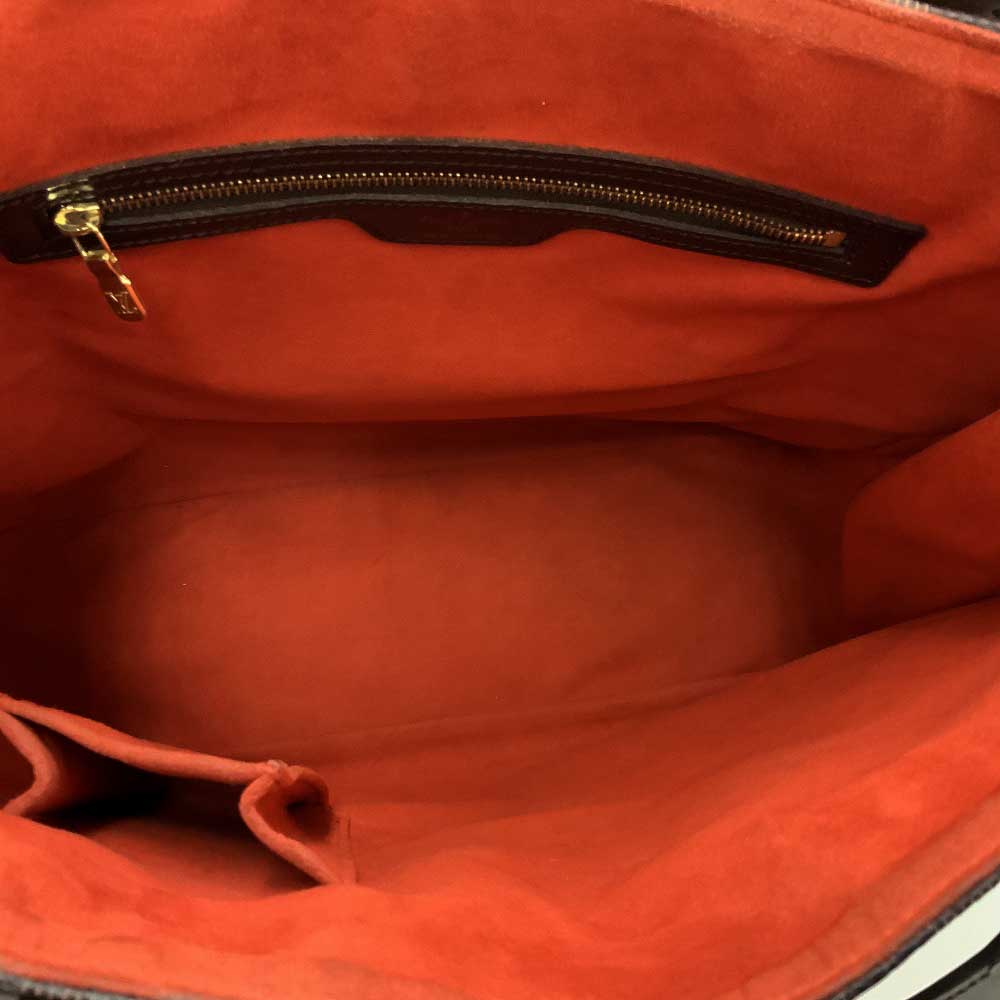 Louis Vuitton Joseph Tote Bag Handbag Damier Ebene Leather Brown
