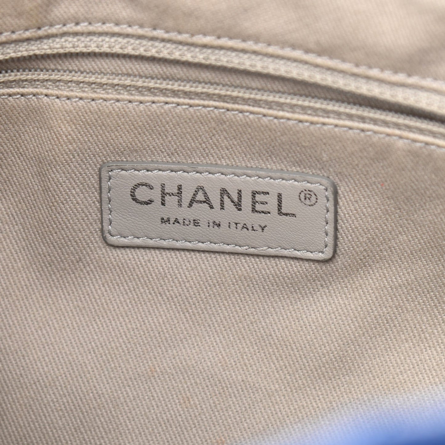 Chanel Caviar Quilted Easy Zip Tote Cobalt Blue