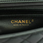 Chanel Iridescent Lambskin Quilted Mini Top Handle Rectangular Flap Dark Green