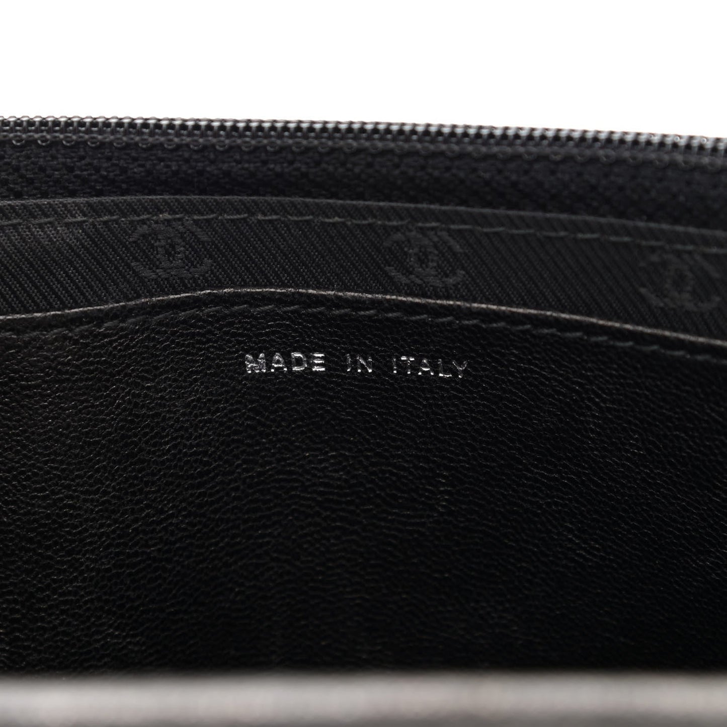 Goatskin Wallet on Chain WOC Black