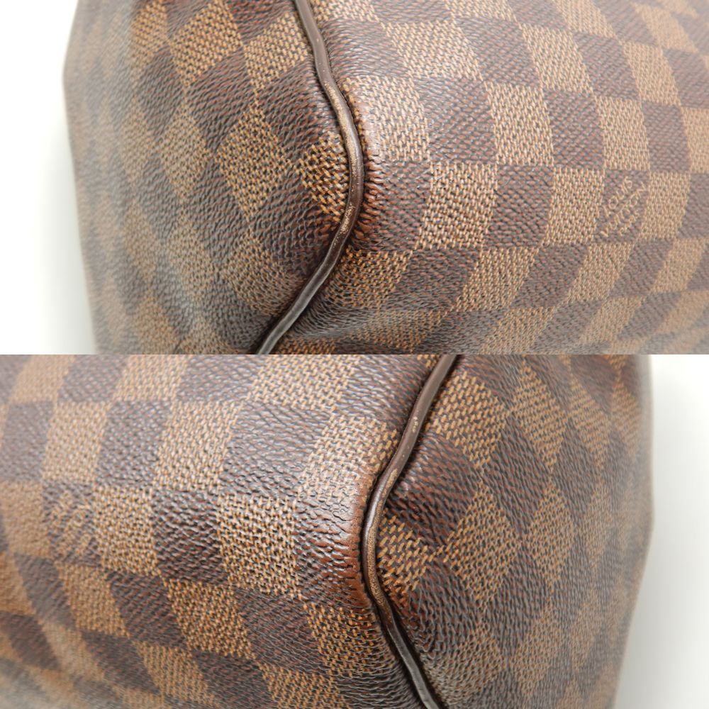 Louis Vuitton Damier Speedy 30 Ebene Boston Bag Brown