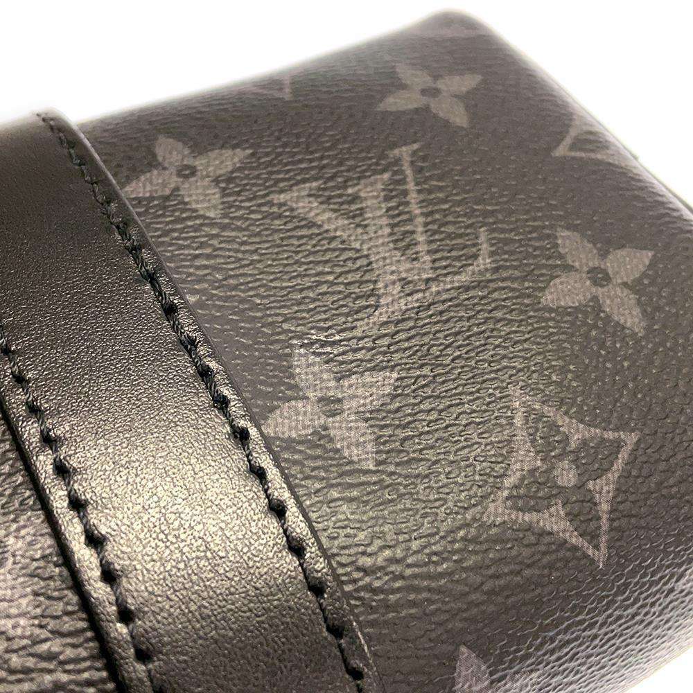 Louis Vuitton Handbag Monogram Eclipse Keepall Bandouliere 25 Black