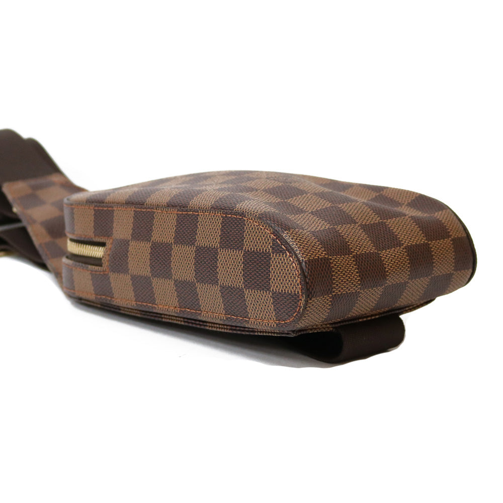 Louis Vuitton Jeronimos Damier Shoulder Bag Brown