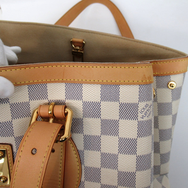 Louis Vuitton Hampstead MM Damier Azur Tote Bag Shoulder Bag