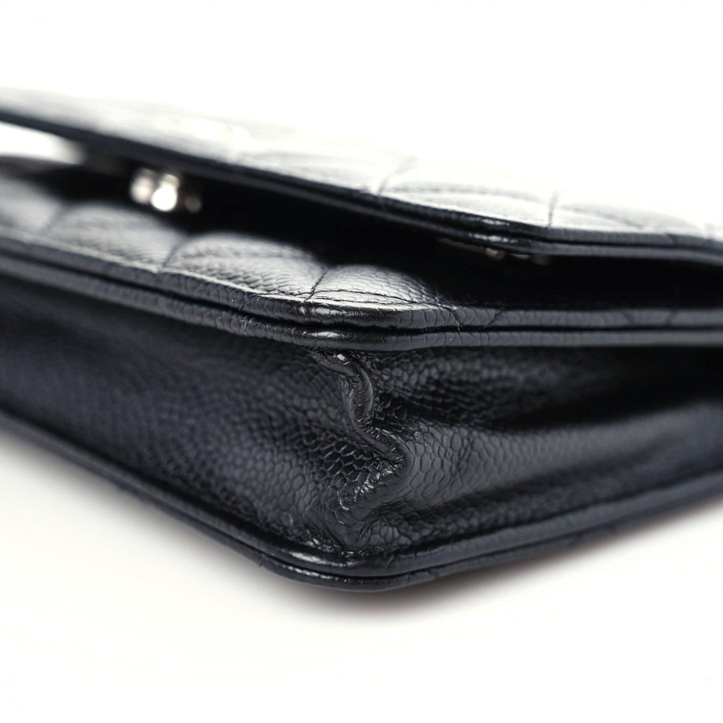 Chanel Caviar Quilted Wallet On Chain WOC Black
