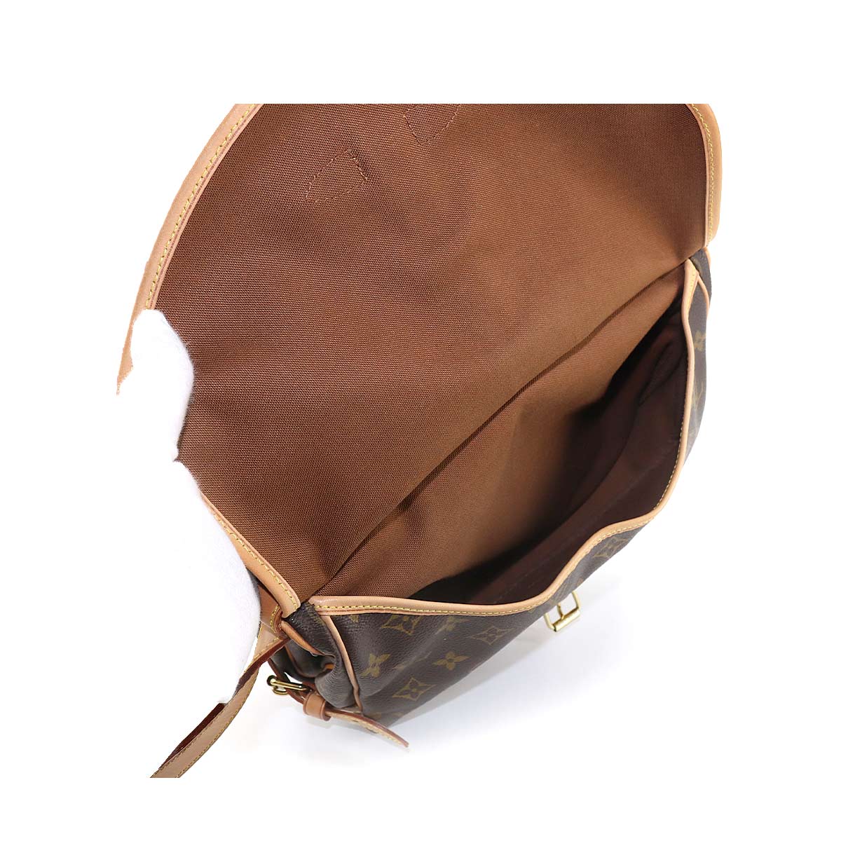 Louis Vuitton Monogram Saumur 30 Shoulder Bag Brown