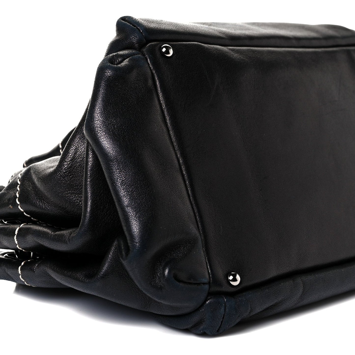 Lambskin Rock and Chic Shoulder Bag Black
