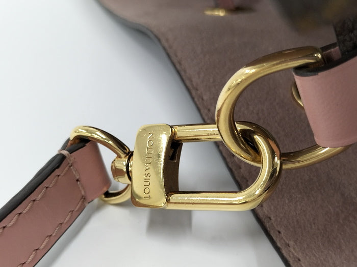 Louis Vuitton Neonoe Shoulder Bag Monogram Leather Rose Poodle