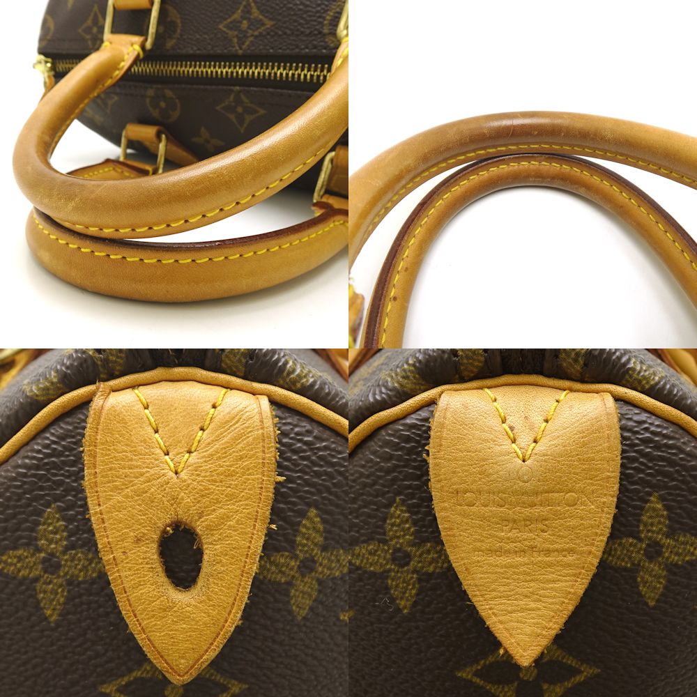 Louis Vuitton Monogram Speedy 25 Brown Mini Boston Bag