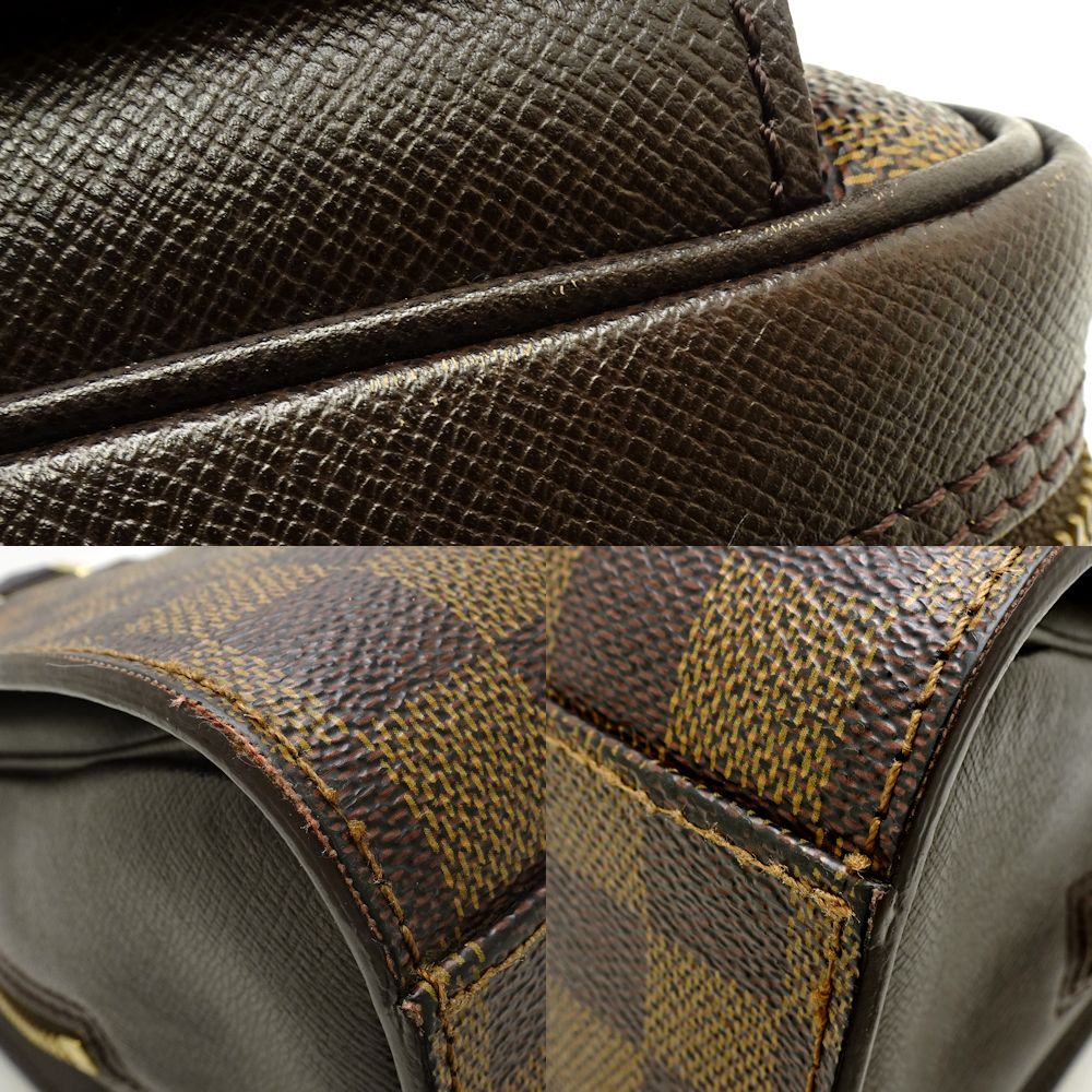Louis Vuitton Damier Triana Ebene Handbag Brown