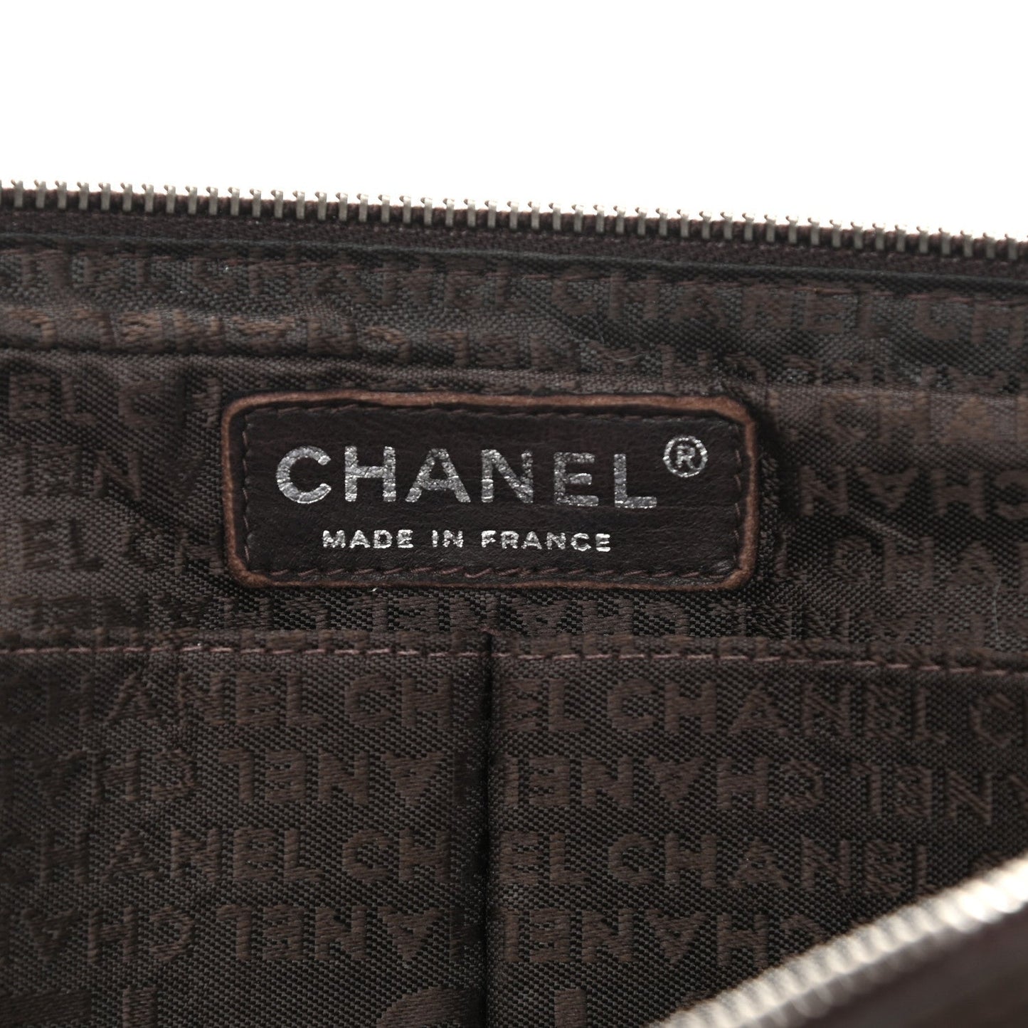 Chanel Nylon Square Quilted Flap Dark Brown