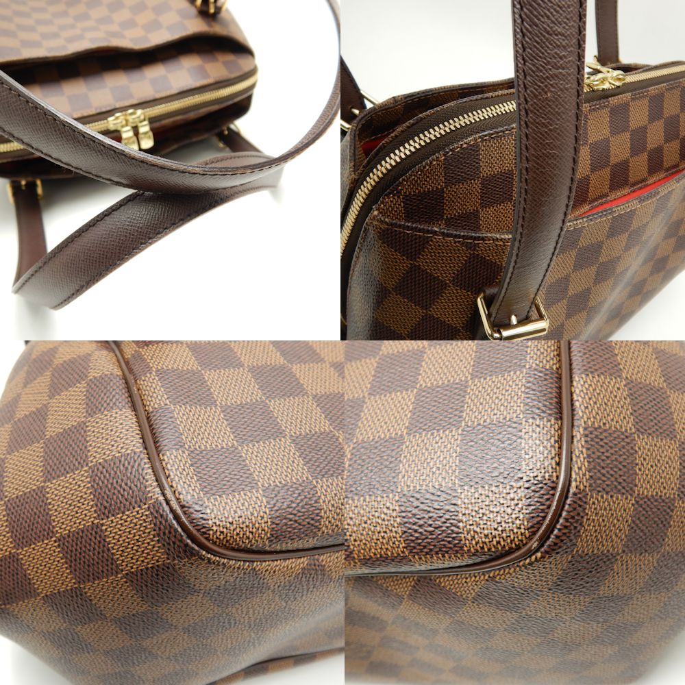 Louis Vuitton Damier Belem MM Ebene Shoulder Bag