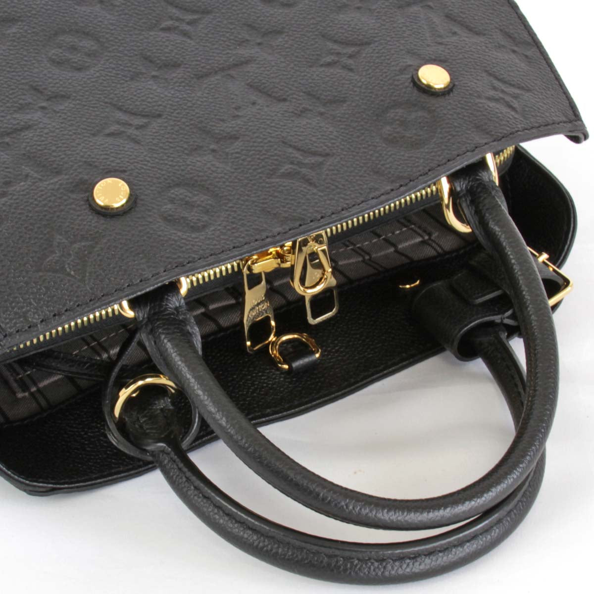 Louis Vuitton Montaigne BB Handbag Monogram Empreinte Noir
