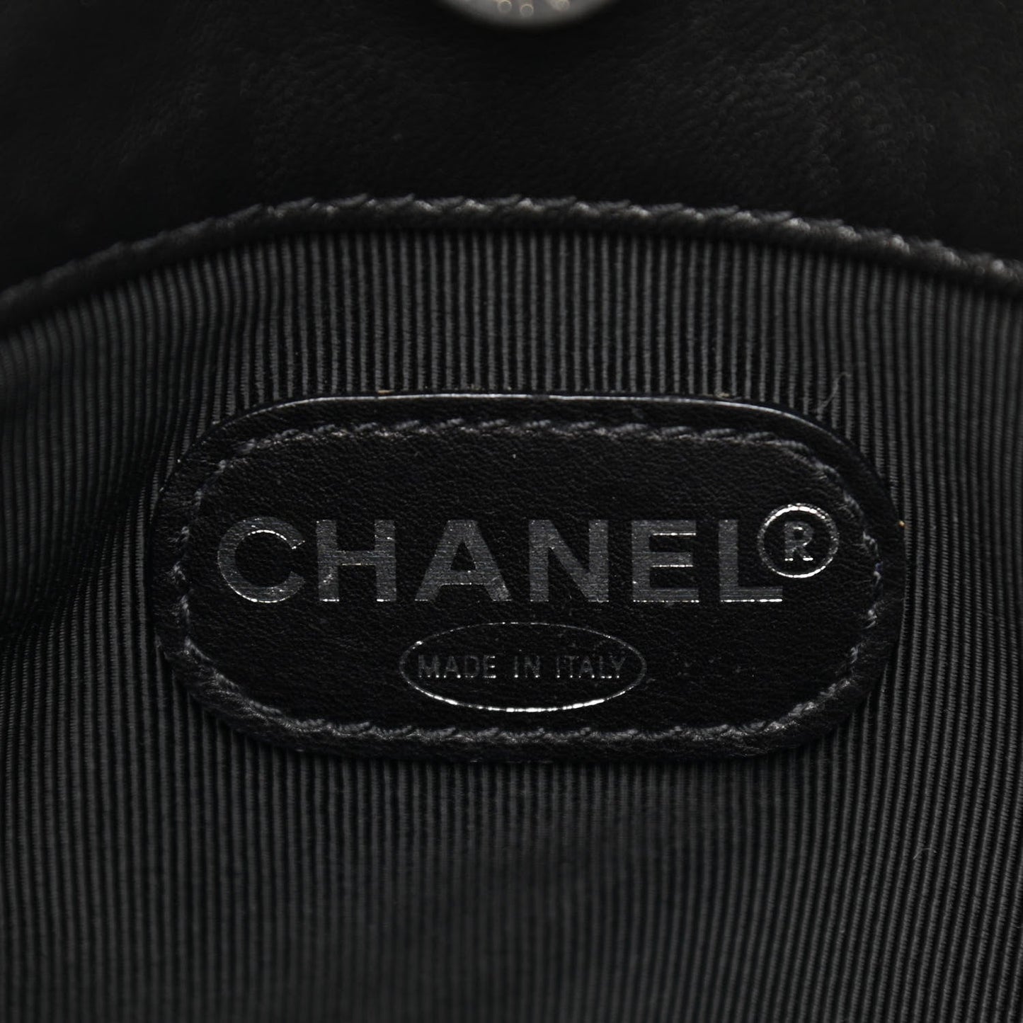 Lambskin CC Shoulder Bag Black