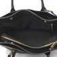 Calfskin Cerf Executive Shopper Tote Black