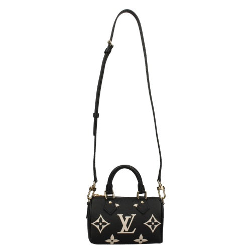 Louis Vuitton Shoulder Bag Monogram Implant Nano Speedy