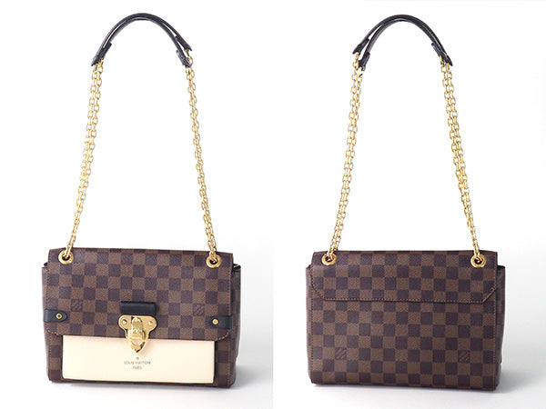 Louis Vuitton Damier Creme Vavin PM 2way Chain Shoulder Bag