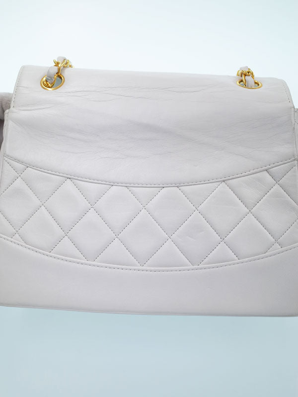 Chanel Matelasse Chain Shoulder Bag White