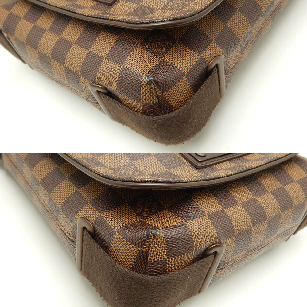 Louis Vuitton Damier Brooklyn PM Ebene Diagonal Shoulder Brown