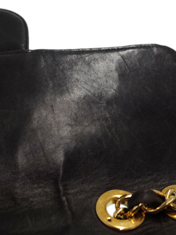 Chanel Deca Matelasse Chain Shoulder Bag Black