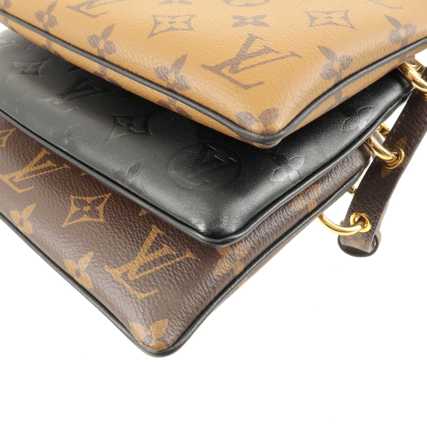 Louis Vuitton Monogram Reverse Pochette LV3 Shoulder Bag