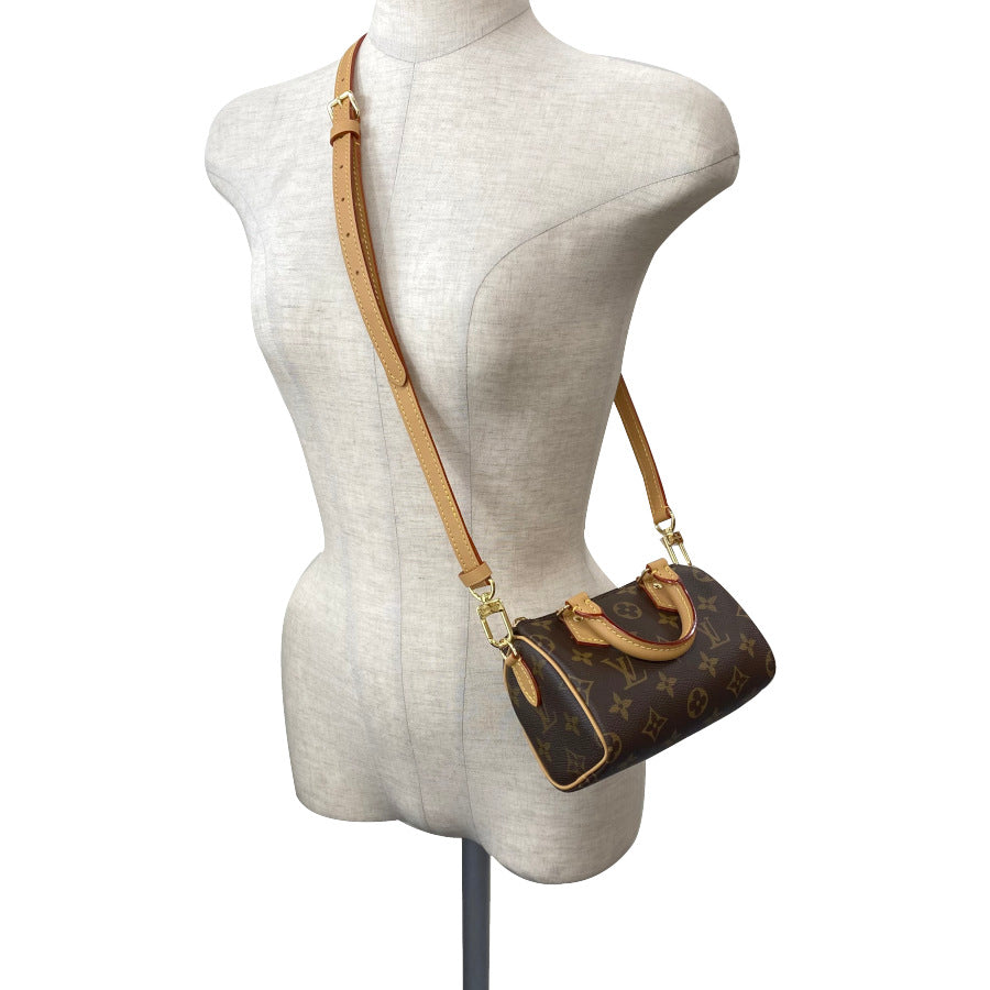 Louis Vuitton Shoulder Bag Nano Speedy Monogram Brown