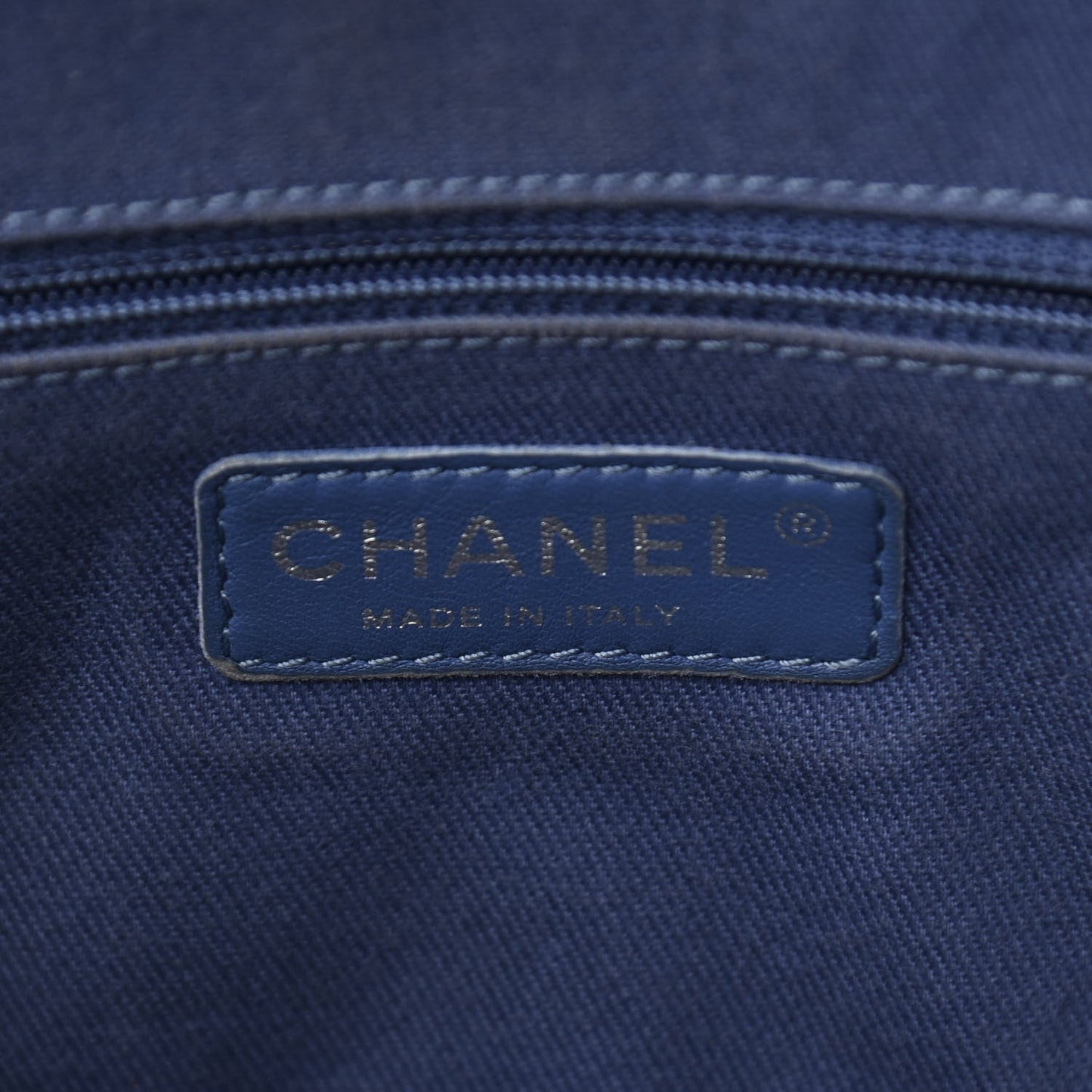 Perforated Calfskin Large Up In The Air Flap Blue