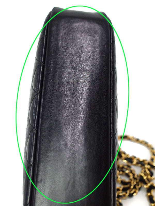 Chanel Matelasse Chain Shoulder Bag Black