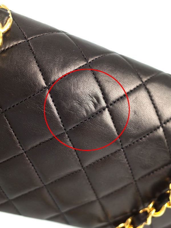 Chanel Mini Matelasse Chain Shoulder Bag Black