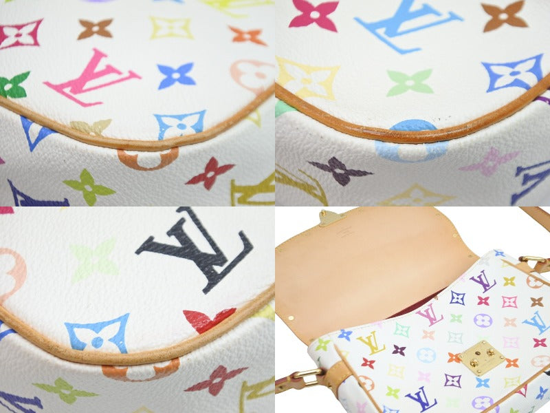 Louis Vuitton Shoulder Bag Sologne Pochette White Multicolor