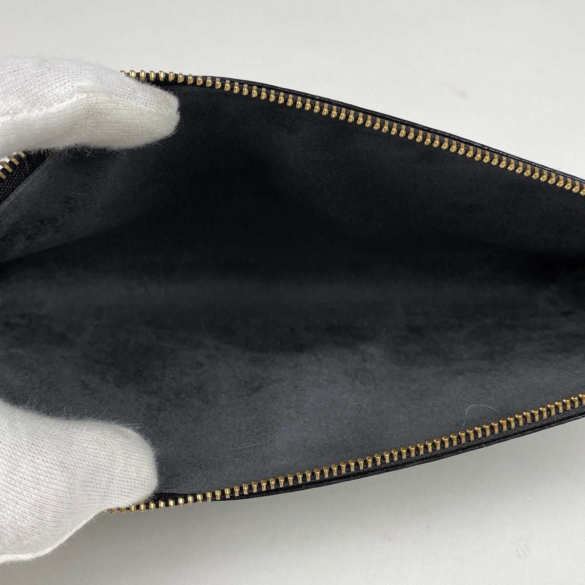 Louis Vuitton Pochette Accessoires Handbag Accessory Pouch Epi Noir