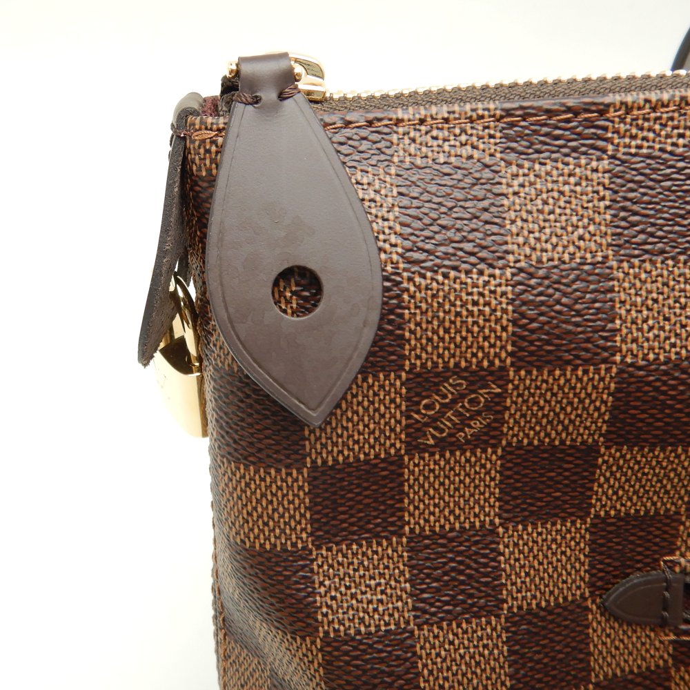 Louis Vuitton Damier Jena MM Ebene Shoulder Tote Brown