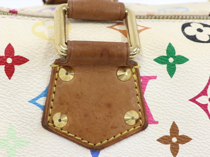 Louis Vuitton Speedy 30 Monogram Multicolor White