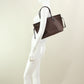 Louis Vuitton Damier Neverfull Tote Bag Brown