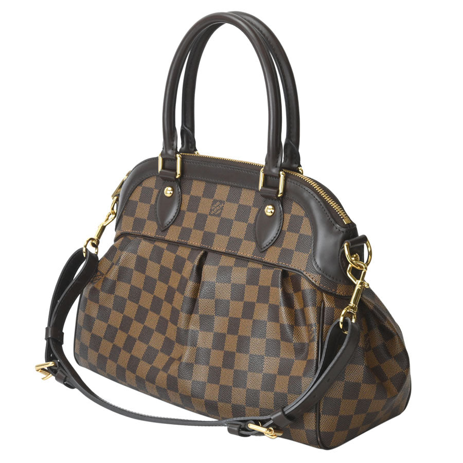 Louis Vuitton Trevi PM Damier Ebene 2 Way Handbag Shoulder Bag