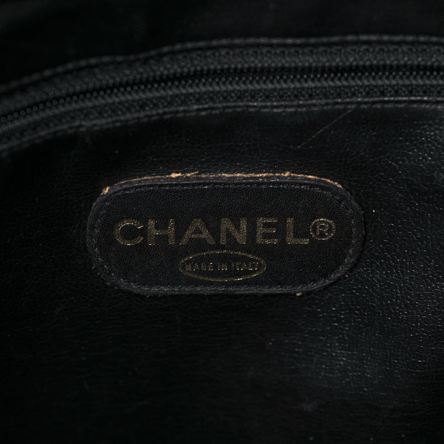 Caviar Large CC Shoulder Bag Black